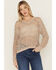 Image #1 - Cleo + Wolf Women's Allison Spacedye Open Weave Sweater, Yellow, hi-res