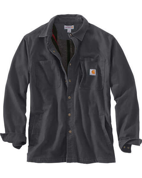 Image #1 - Carhartt Men's Rugged Flex Rigby Long Sleeve Snap Work Shirt Jacket , , hi-res
