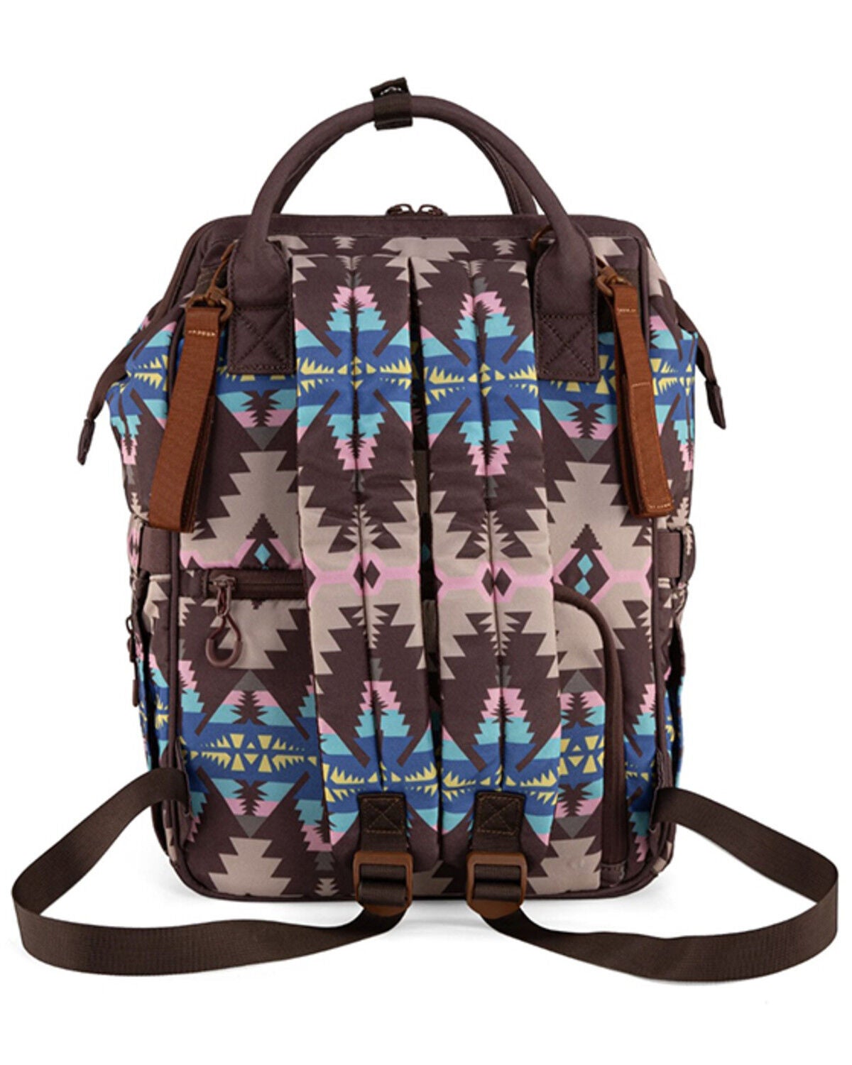 Image #3 - Wrangler Women's Southwestern Print Diaper Bag, Coffee, hi-res