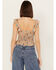 Image #4 - Rock & Roll Denim Women's Southwestern Flutter Sleeveless Top, Tan, hi-res