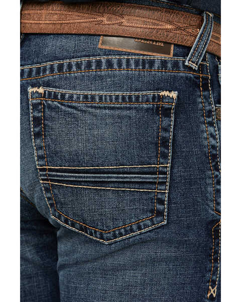 Image #4 - Ariat Men's M7 Travis Torrington Dark Wash Slim Straight Stretch Jeans , Medium Wash, hi-res