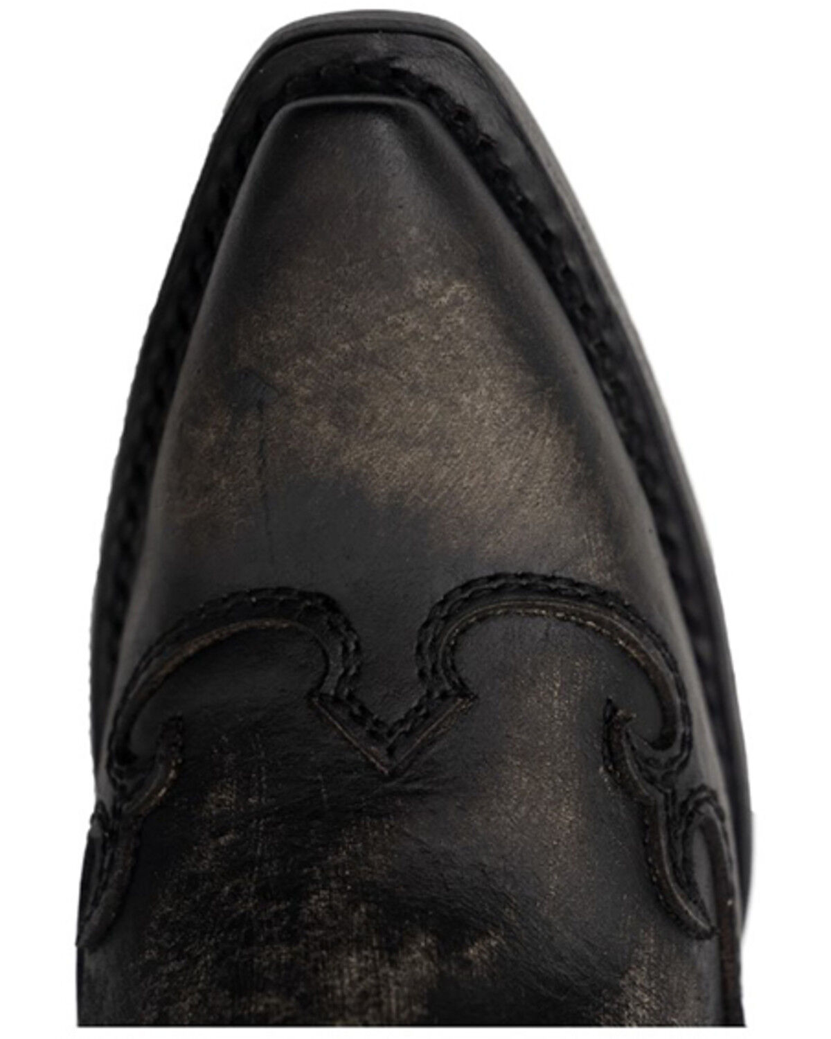 Image #6 - Ferrini Women's Estrella Star Inlay Tall Western Boots - Snip Toe, Charcoal, hi-res