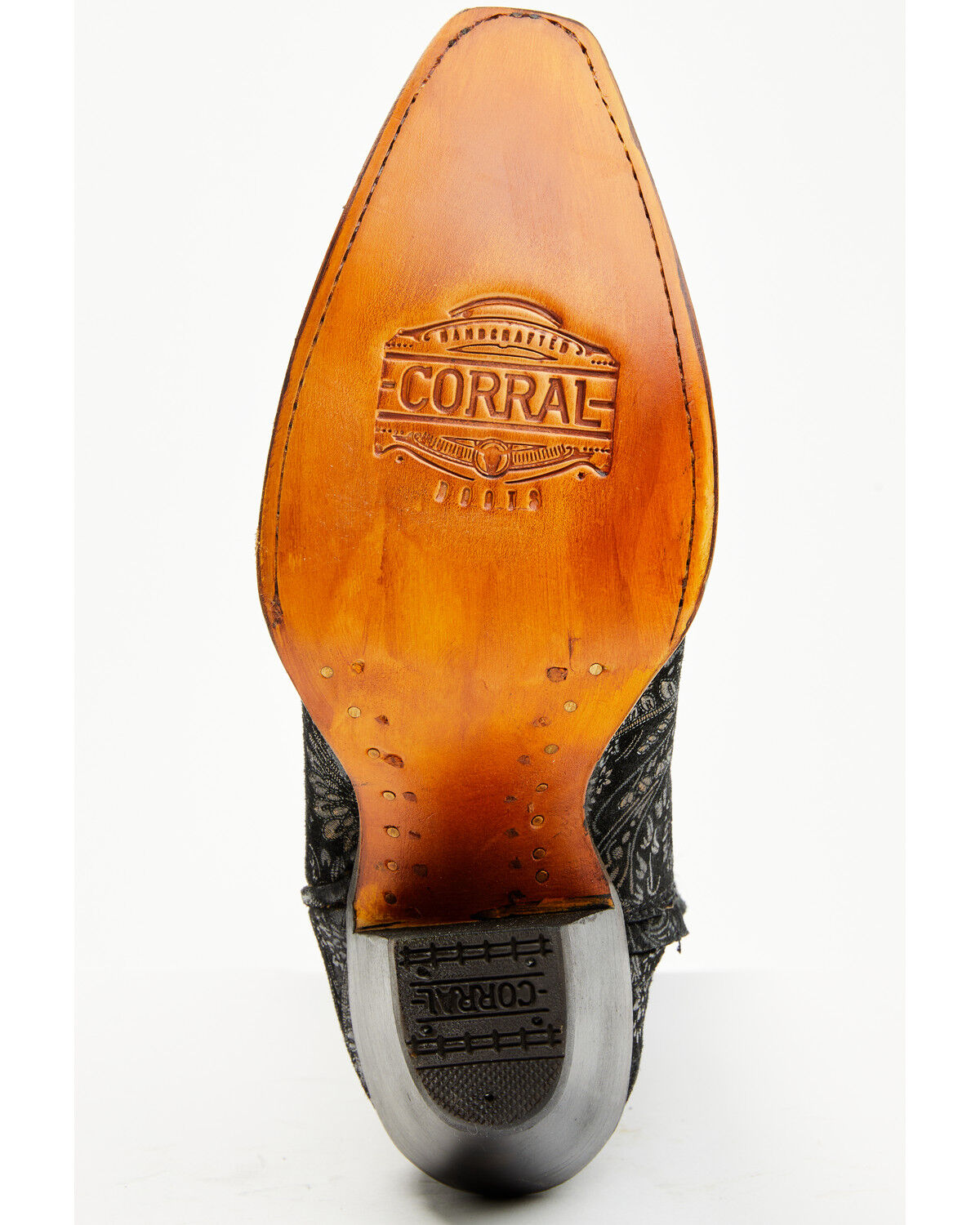 Image #7 - Corral Women's Floral Tall Western Boots - Snip Toe, Gold, hi-res