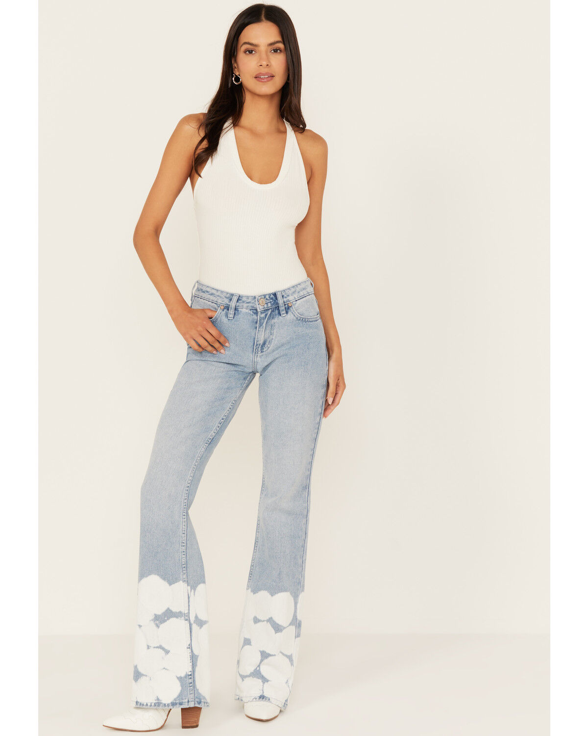 Image #1 - Shyanne Women's Wild Indigo Light Wash Mid Rise Bootcut Jeans, Light Wash, hi-res