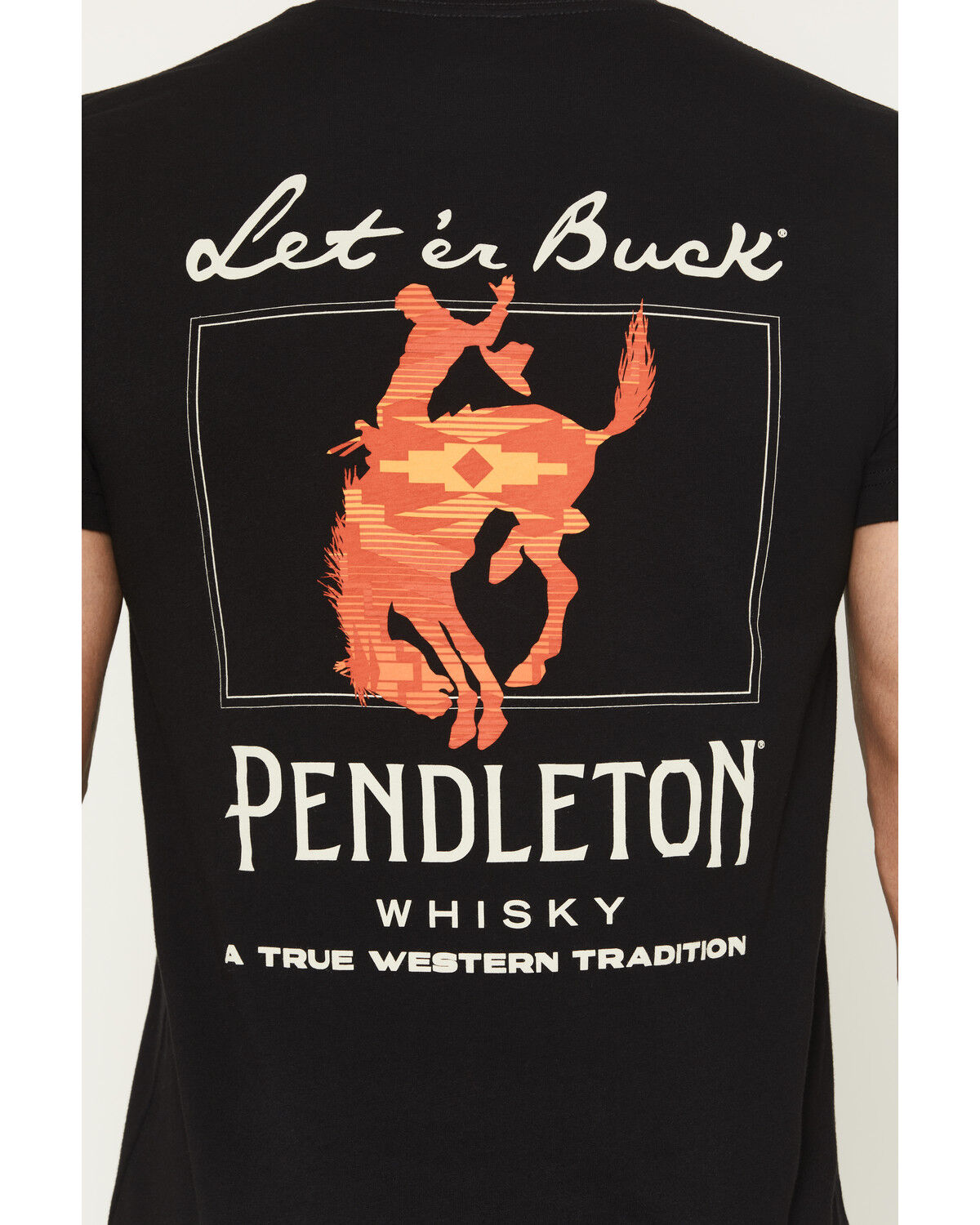 Image #4 - Pendleton Men's Whisky Let'er Buck Short Sleeve Graphic T-Shirt, Black, hi-res
