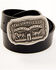 Image #1 - Levi's Men's Black Novelty Buckle Belt, , hi-res