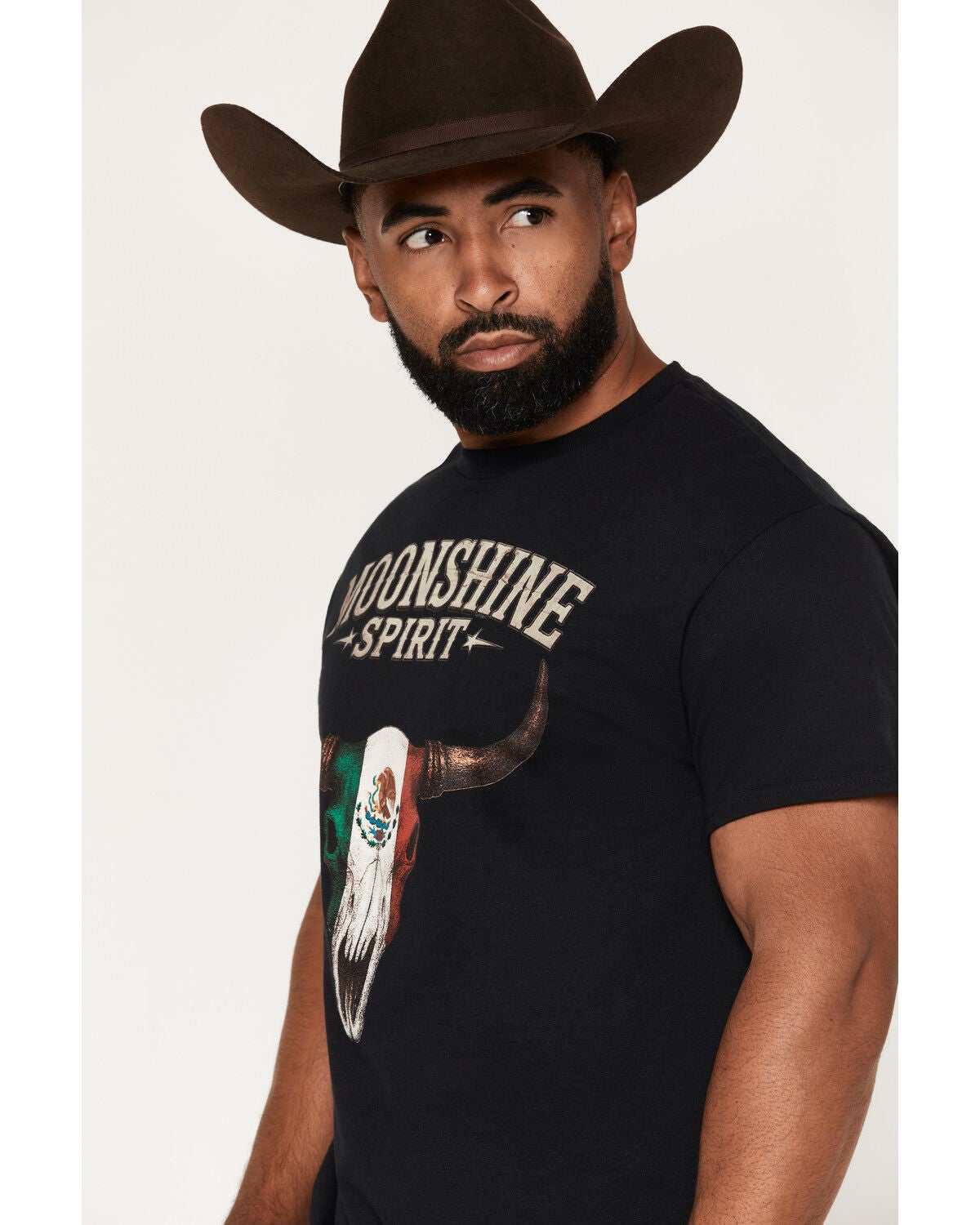 Image #2 - Moonshine Spirit&reg;&nbsp;Men's Mexico Skull Short Sleeve Graphic T-Shirt, Black, hi-res