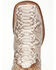 Image #6 - Dan Post Women's Back Cut Natural Python Exotic Western Boot - Broad Square Toe, Natural, hi-res