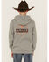 Image #4 - Ariat Boys' Logo Graphic Hooded Sweatshirt, Grey, hi-res