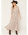 Image #1 - Shyanne Women's Pathfinder Printed Long Sleeve Button-Front Maxi Dress, Natural, hi-res