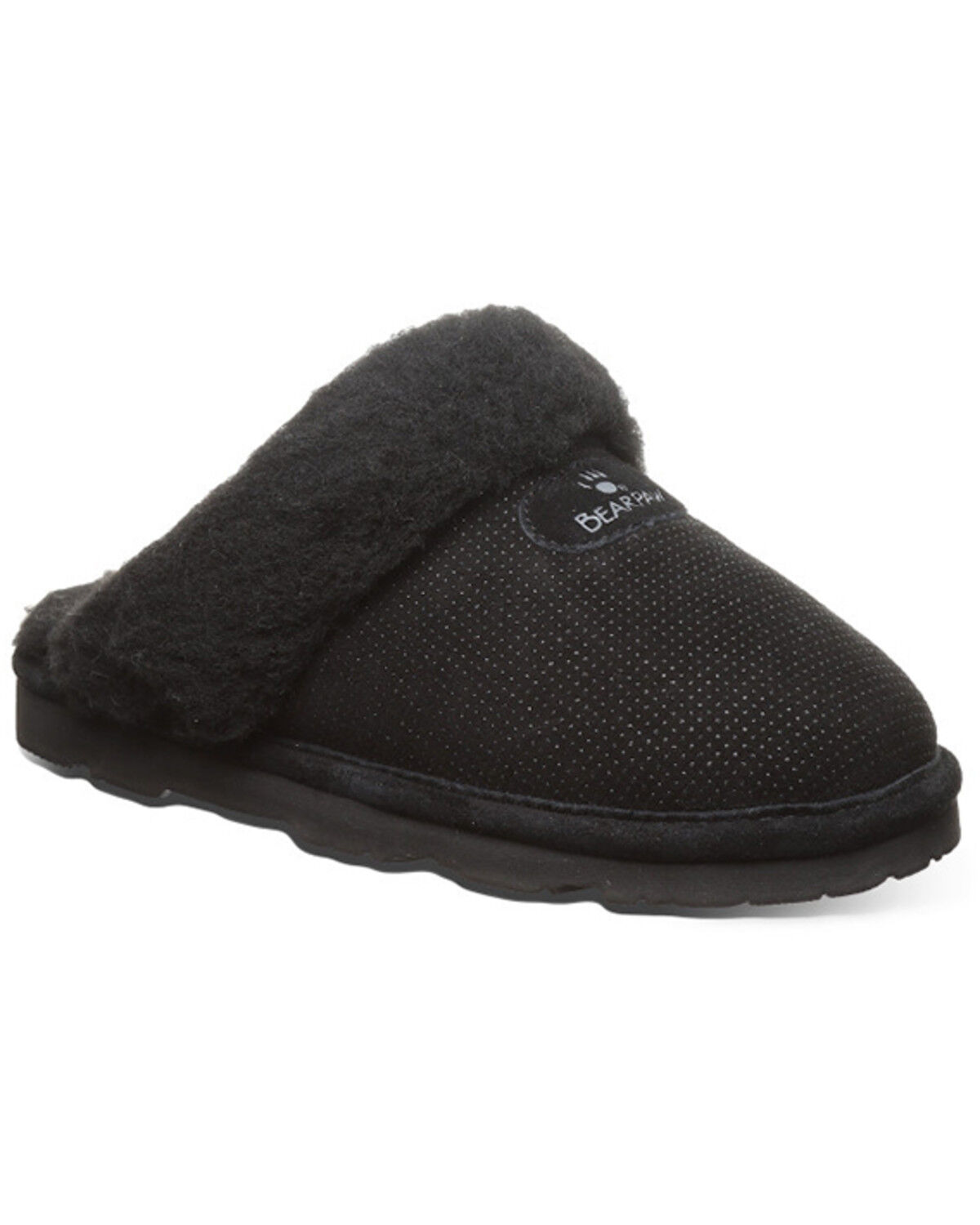 Image #1 - Bearpaw Women's Loki Exotic II Slippers, Black, hi-res