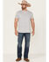 Moonshine Spirit Men's Corral Dust Medium Dark Wash Stretch Slim Straight Jeans , Dark Medium Wash, hi-res