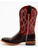 RANK 45 Men's Deuce Western Boots - Broad Square Toe, Red/brown, hi-res
