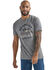 Image #1 - Wrangler Men's Stay True Logo Short Sleeve T-Shirt, Heather Grey, hi-res