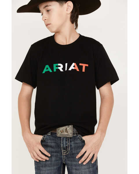 Image #3 - Ariat Boys' Viva Mexico Short Sleeve Graphic  T-Shirt, Black, hi-res