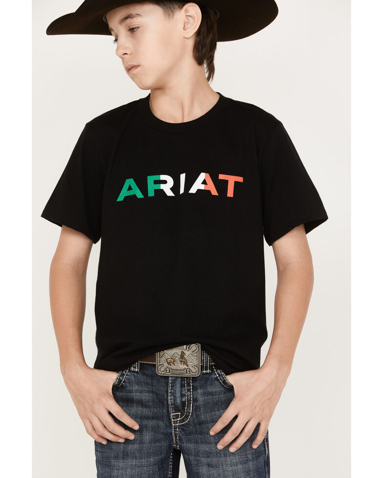 Ariat Boys' Viva Mexico T-Shirt, Black, hi-res