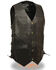 Image #1 - Milwaukee Leather Men's 4X 10 Pocket Side Lace Vest - Tall, Black, hi-res