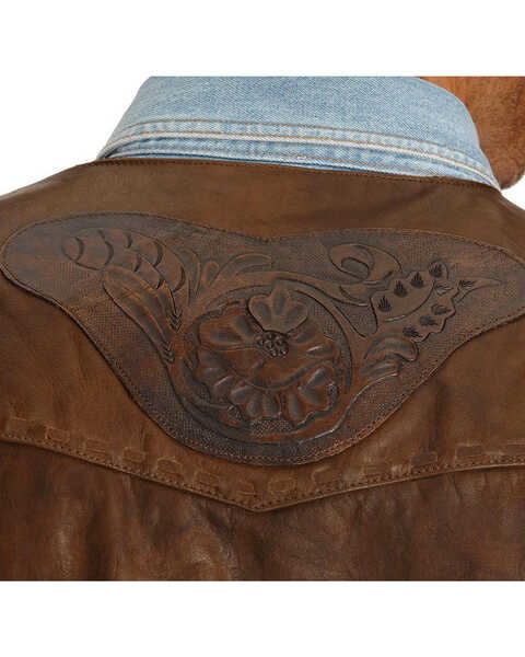 Kobler Tooled Leather Vest, Acorn, hi-res
