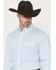 Image #2 - Wrangler Men's Geo Print Long Sleeve Button-Down Stretch Western Shirt - Tall, Blue, hi-res
