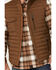 Image #3 - Dakota Grizzly Men's Bryce Quilted Insulated Fleece Lined Vest, Brown, hi-res