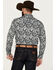 Image #4 - Cody James Men's Showdown Paisley Print Long Sleeve Snap Western Shirt - Tall , Navy, hi-res