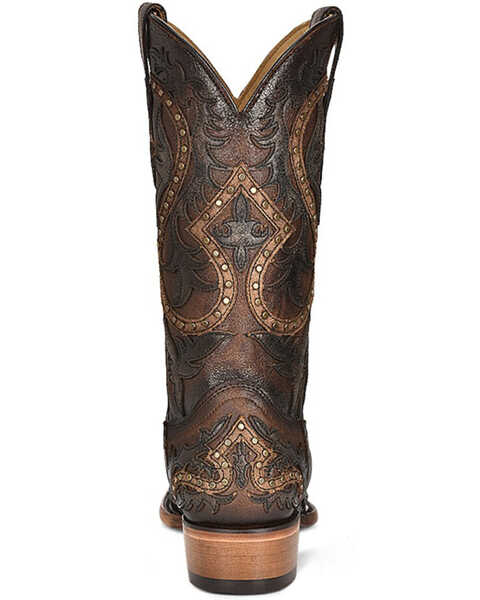 Image #4 - Corral Men's Embroidered and Embellished Western Boots - Snip Toe, Brown, hi-res
