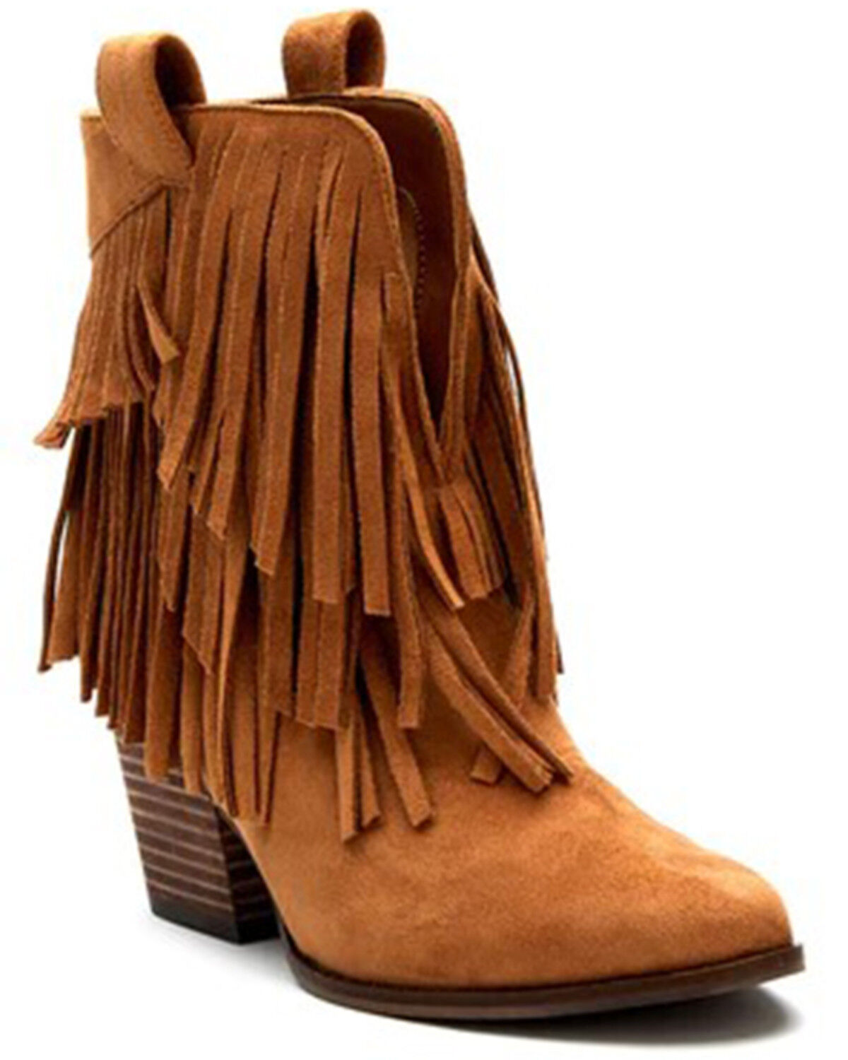 Image #1 - Matisse Women's Logan Saddle Western Boots - Round Toe, Cognac, hi-res