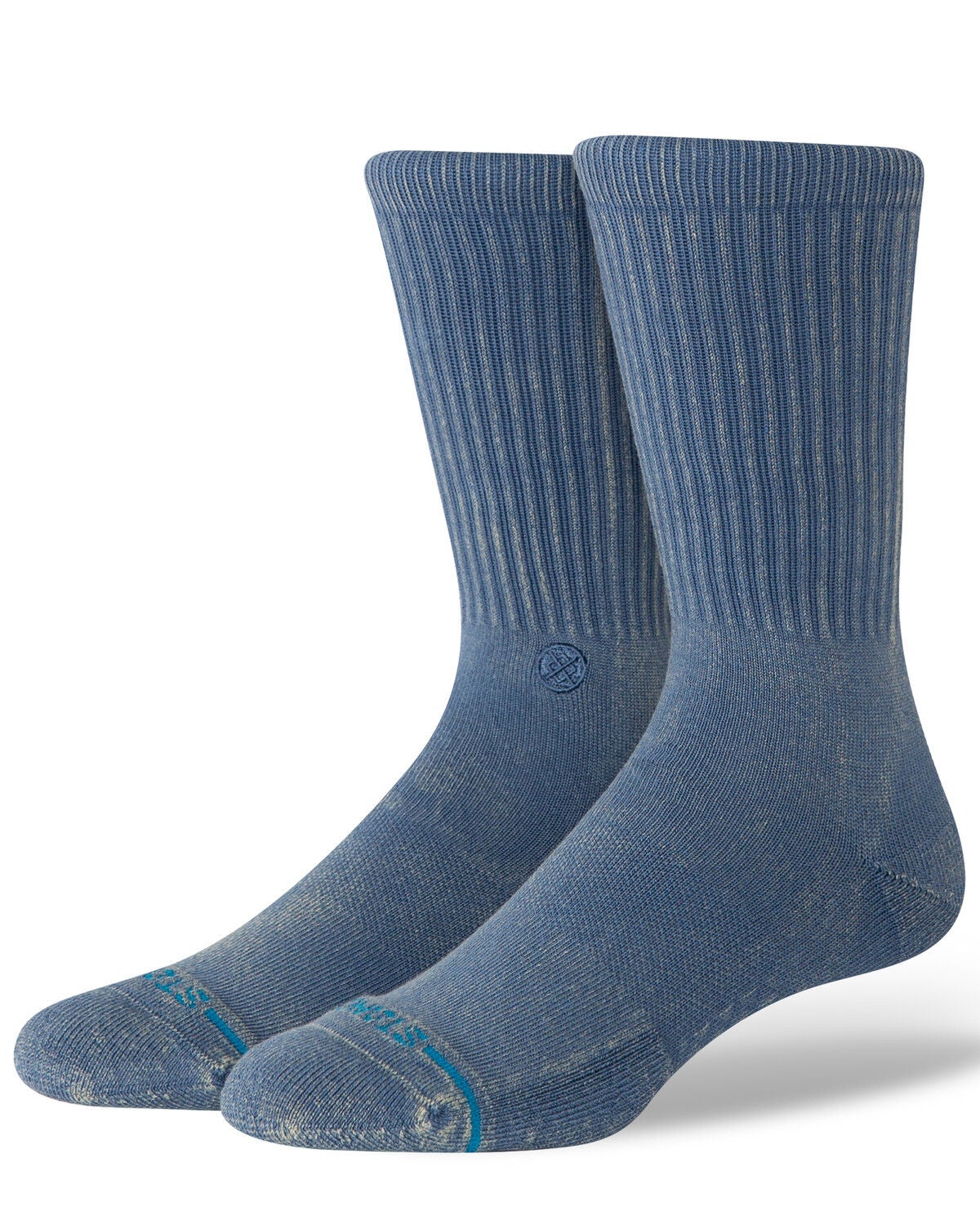 Stance Men's Icon Crew Socks, Blue, hi-res