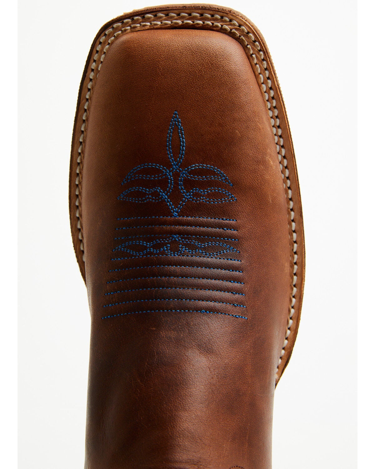 Image #6 - Justin Men's Bent Rail Walsh Performance Western Boots - Broad Square Toe, Cognac, hi-res