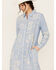 Image #2 - Johnny Was Women's Embroidered Long Sleeve Midi Dress , Blue, hi-res