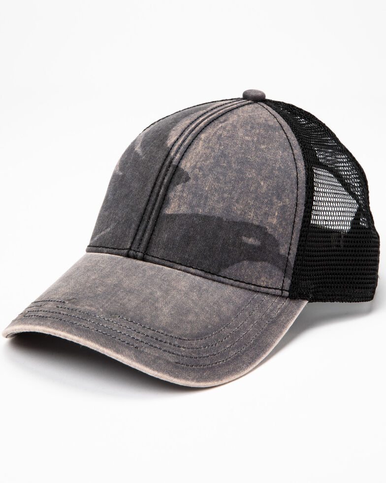 Cody James Men's Eagle Screen Print Ball Cap , Grey, hi-res