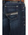 Image #4 - Ariat Men's M8 Dark Wash Modern Slim Straight Stretch Denim Jeans, Dark Wash, hi-res