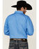 Image #4 - Roper Men's Cottage Foulard Geo Print Long Sleece Snap Western Shirt, Blue, hi-res