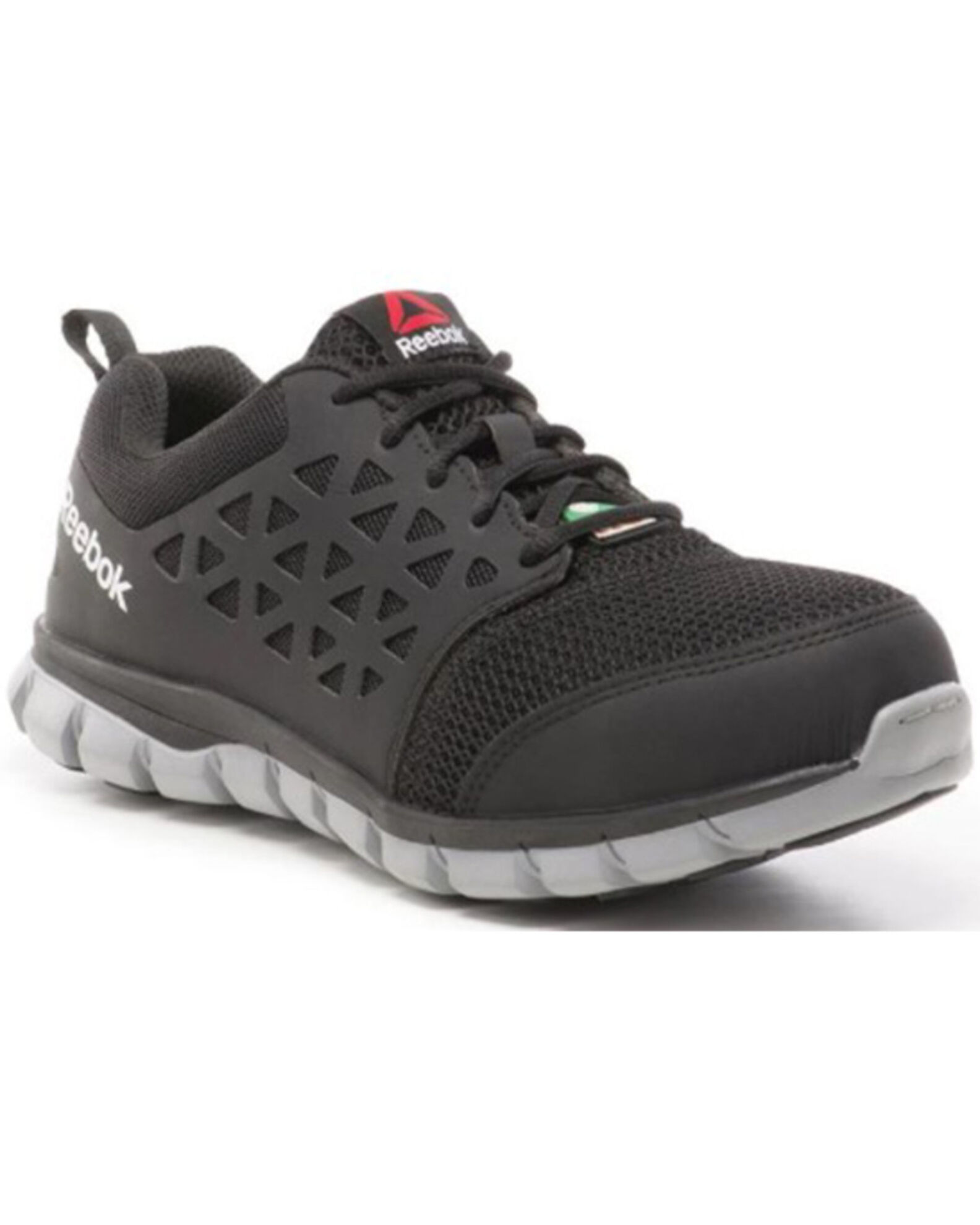 Image #1 - Reebok Men's Sublite Work Boots - Composite Toe, Black, hi-res