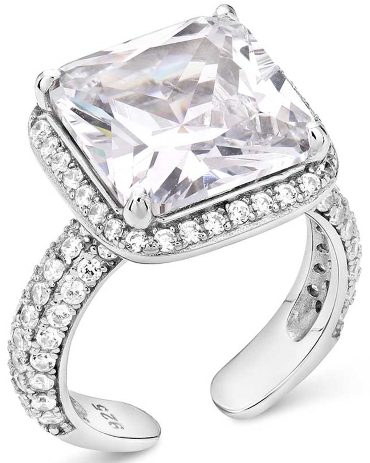 Image #1 - Montana Silversmiths Women's Sparkling Delight Ring, Silver, hi-res