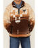 Image #3 - Cowboy Hardware Boys' Cadet Southwestern Print Polar Fleece Pullover, Brown, hi-res