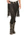 Image #1 - Kobler Leather Women's Hand-Tooled Fringe Belt, Black, hi-res