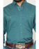 Image #3 - George Strait by Wrangler Men's Geo Print Long Sleeve Button-Down Stretch Western Shirt, Aqua, hi-res