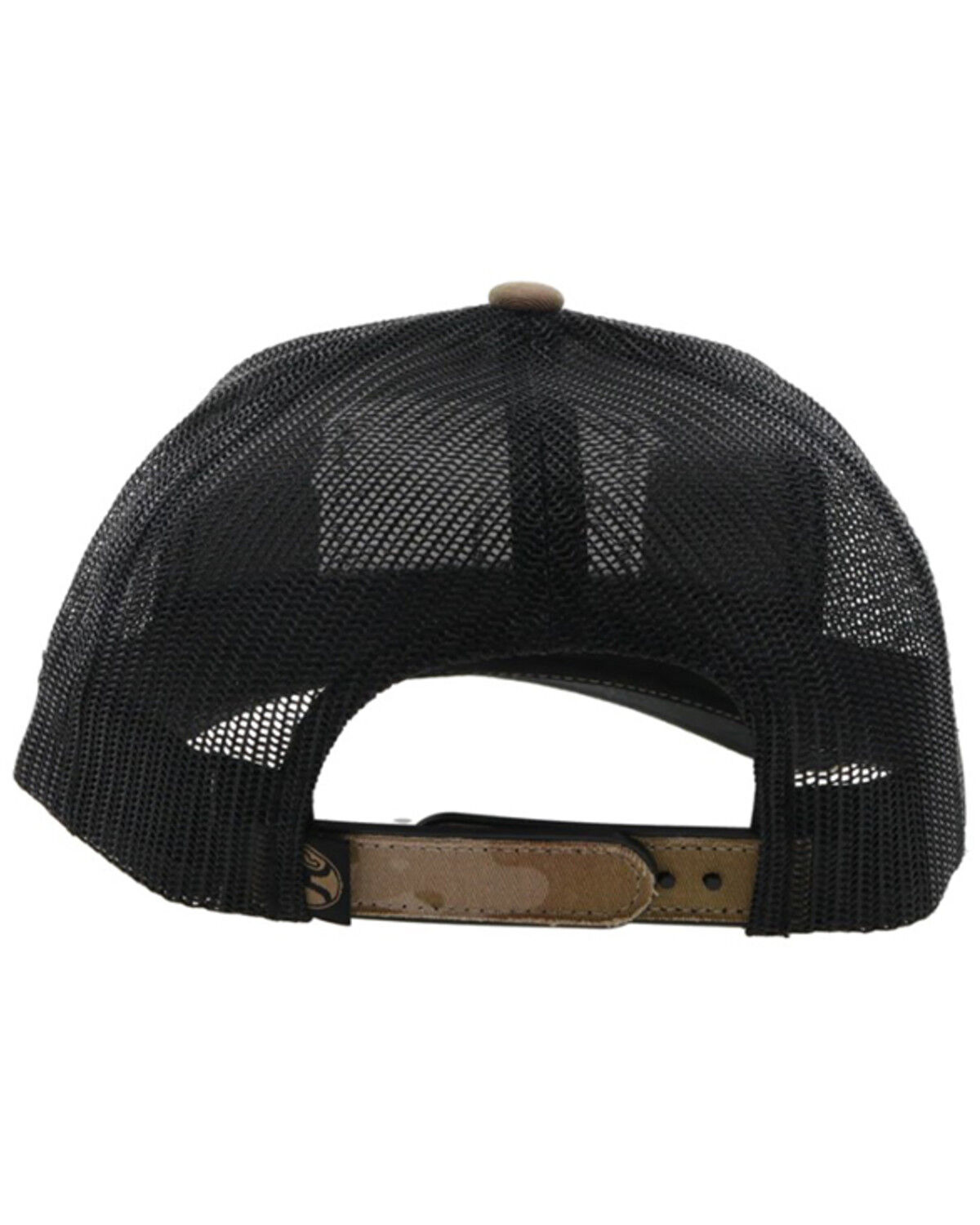Image #2 - Hooey Men's Camo Liberty Roper Flag Patch Trucker Cap, Tan, hi-res