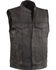 Image #1 - Milwaukee Leather Men's Open Neck Club Style Vest - Big 4X, Black, hi-res