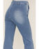 Flying Tomato Women's Light Wash High Rise Seamed Flare Jeans, Blue, hi-res