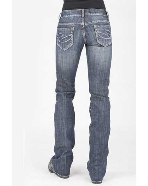 Stetson Women's 818 Contemporary Bootcut Jeans, Blue, hi-res