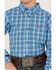 Image #3 - Ariat Boys' Pro Series Leyton Classic Fit Plaid Long Sleeve Button Down Western Shirt, Light Blue, hi-res