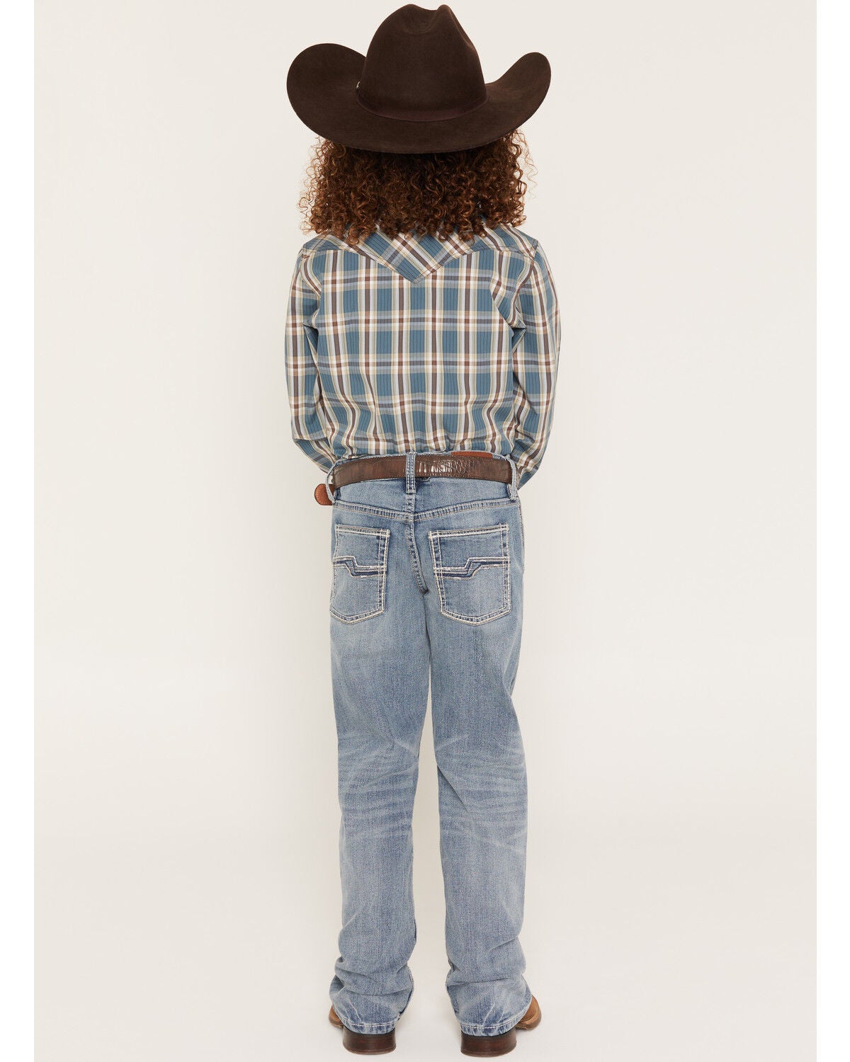 Image #1 - Cody James Boys' Kansas Light Wash Slim Bootcut Stretch Denim Jeans, Light Wash, hi-res