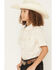 Image #2 - Cody James Boys' Jace Southwestern Print Short Sleeve Snap Western Shirt, Blue, hi-res