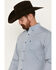 Ariat Men's Gery Geo Print Long Sleeve Button-Down Western Shirt - Tall, Blue, hi-res
