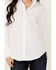 Image #3 - Blue B Women's Solid Rhinestone Long Sleeve Button-Down Shirt, White, hi-res
