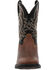 Image #4 - Durango Boys' Shyloh Western Boots - Broad Square Toe, Brown, hi-res
