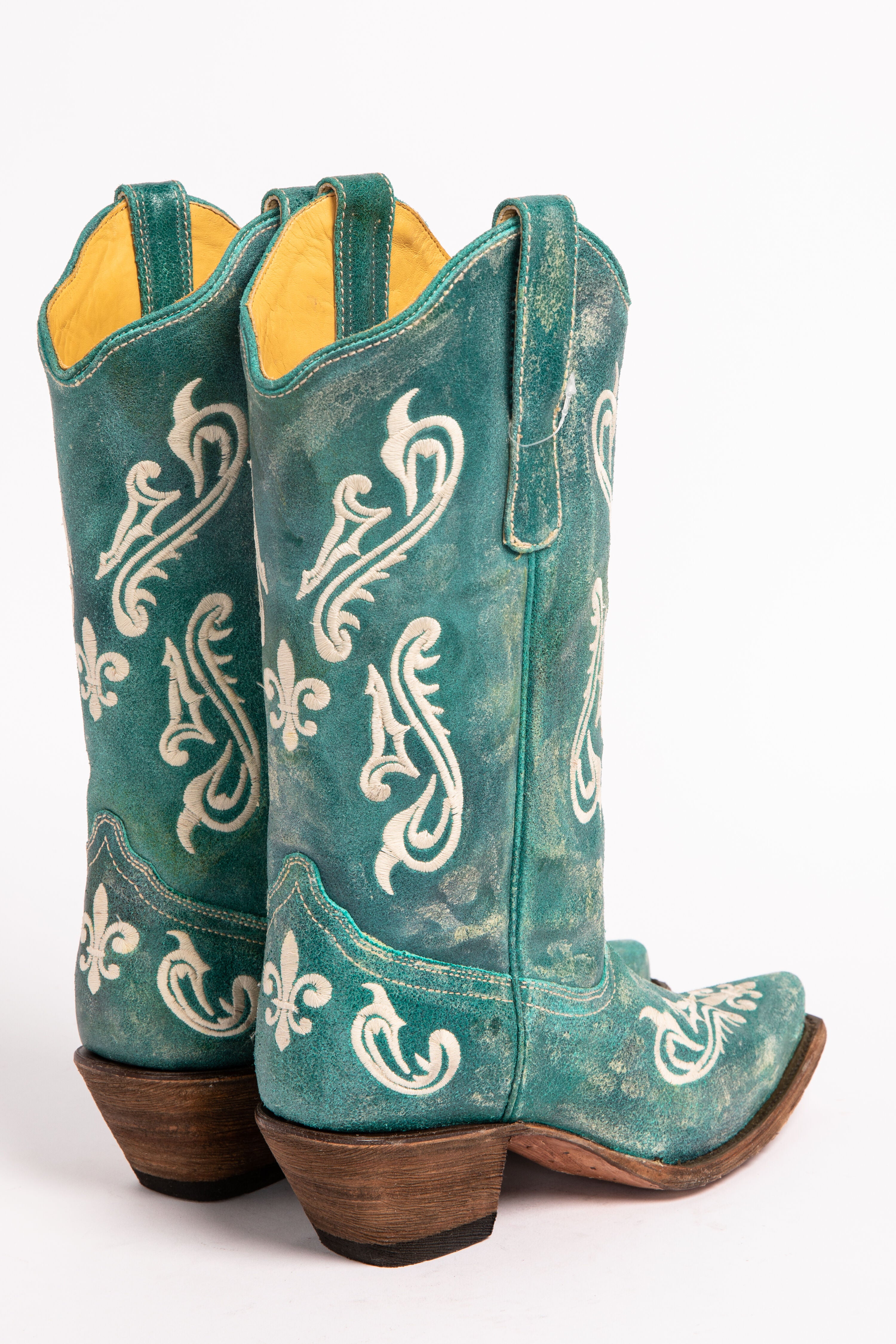 teal corral boots