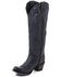 Image #2 - Lane Women's Plain Jane Charcoal Tall Western Boots - Round Toe, Black, hi-res